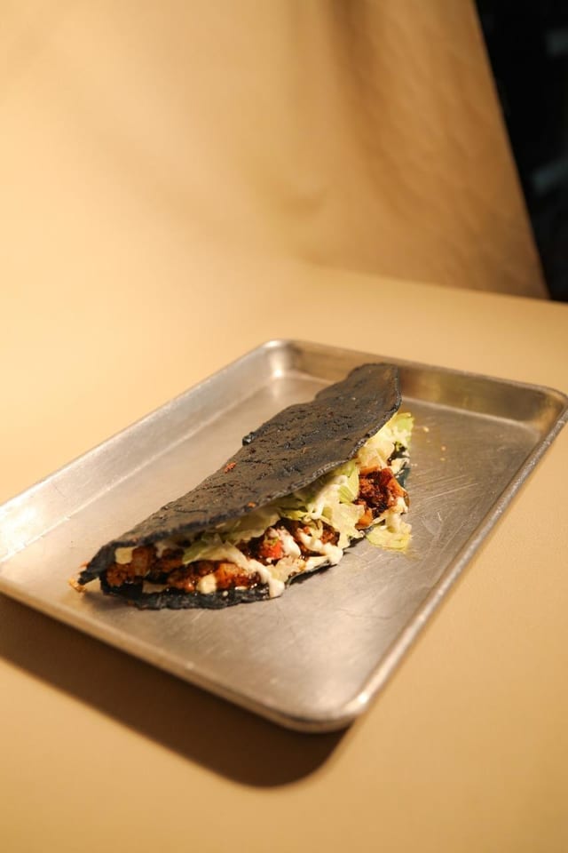 Blue Corn Quesadilla.